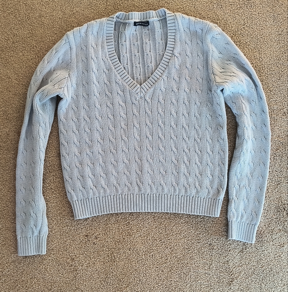 Brandy Melville Cable Knit Sweater Blue